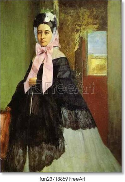 Free art print of Portrait of Marguerite de Gas, the Artist's Sister by Edgar Degas
