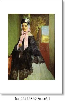 Free art print of Portrait of Marguerite de Gas, the Artist's Sister by Edgar Degas