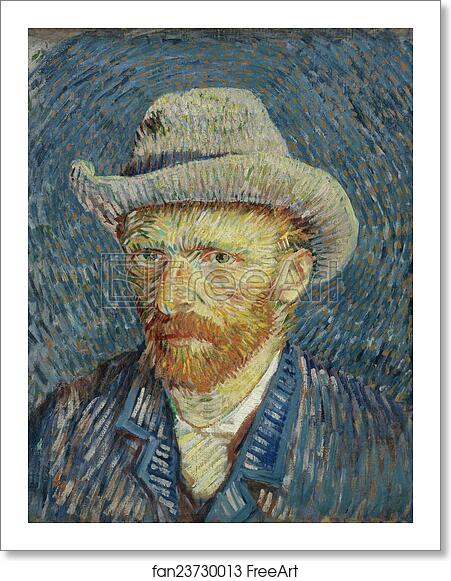 Free art print of Self-portrait with grey felt hat by Vincent Van Gogh Free art print of Self-portrait with grey felt hat by Vincent Van Gogh