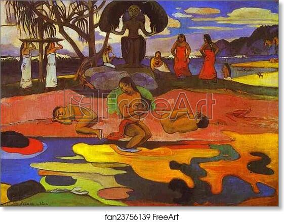 Free art print of Mahana no atua (Day of God) by Paul Gauguin