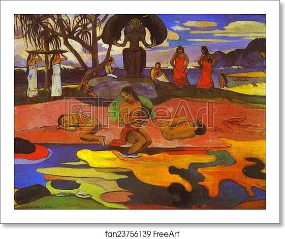 Free art print of Mahana no atua (Day of God) by Paul Gauguin Free art print of Mahana no atua (Day of God) by Paul Gauguin