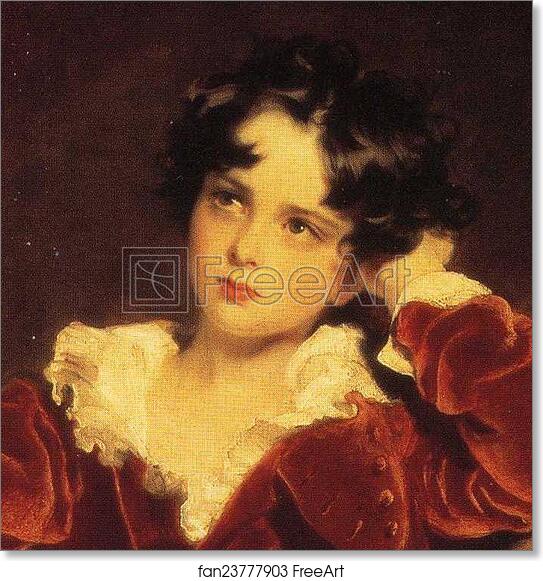 Free art print of Charles William Lambton (Master Lambton), (1818-31). Detail by Sir Thomas Lawrence