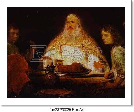 Free art print of Abraham and Angels by Aert De Gelder Free art print of Abraham and Angels by Aert De Gelder