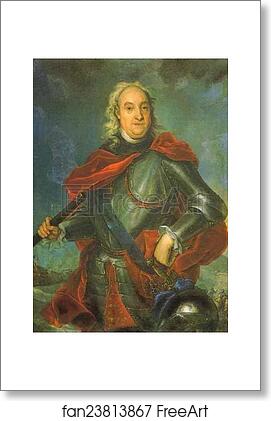 Free art print of Portrait of Count Fedor Apraksin by Johann Gottfried Tannauer