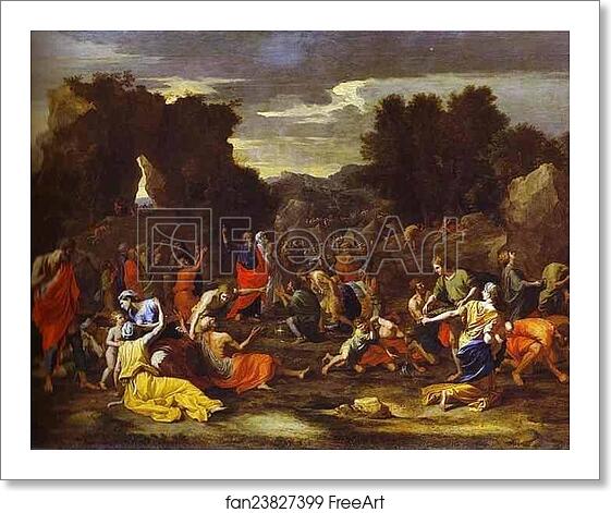 Free art print of Gathering of Manna by Nicolas Poussin Free art print of Gathering of Manna by Nicolas Poussin