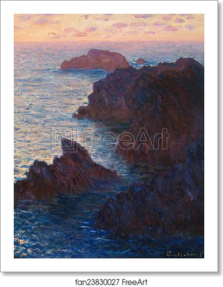 Free art print of Rocks at Belle-lle, Port-Domois by Claude Monet Free art print of Rocks at Belle-lle, Port-Domois by Claude Monet