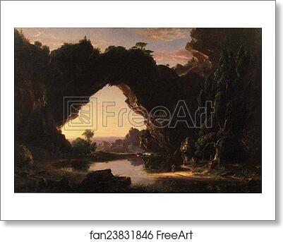 Free art print of Evening in Arcady by Thomas Cole