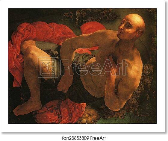 Free art print of The Penitence of St. Jerome by Jacopo Carrucci, Known As Pontormo Free art print of The Penitence of St. Jerome by Jacopo Carrucci, Known As Pontormo