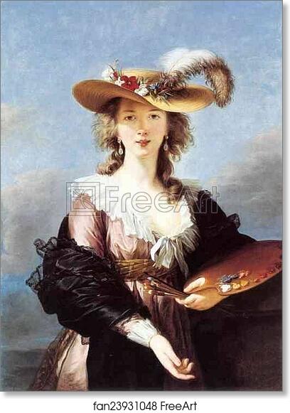 Free art print of Self-Portrait in a Straw Hat by Louise-Elisabeth Vigée-Lebrun