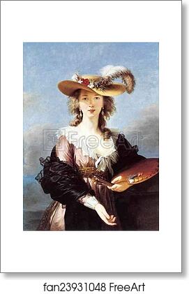 Free art print of Self-Portrait in a Straw Hat by Louise-Elisabeth Vigée-Lebrun