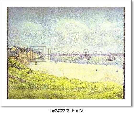 Free art print of View of Crotoy, the Valley by Georges Seurat Free art print of View of Crotoy, the Valley by Georges Seurat