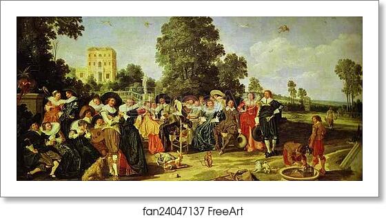 Free art print of Partie champetre by Dirck Hals Free art print of Partie champetre by Dirck Hals