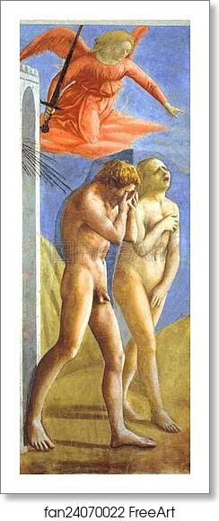 Free art print of The Expulsion from Paradise by Masaccio