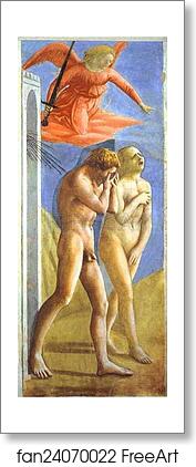 Free art print of The Expulsion from Paradise by Masaccio