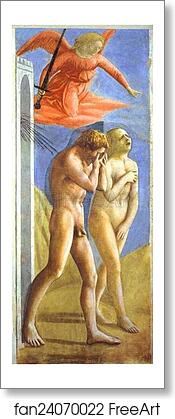 Free art print of The Expulsion from Paradise by Masaccio Free art print of The Expulsion from Paradise by Masaccio