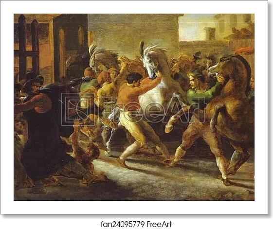 Free art print of Horse Races in Rome by Jean Louis André Théodore Géricault Free art print of Horse Races in Rome by Jean Louis André Théodore Géricault