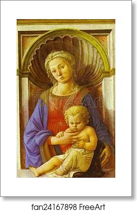 Free art print of Madonna and Child by Fra Filippo Lippi