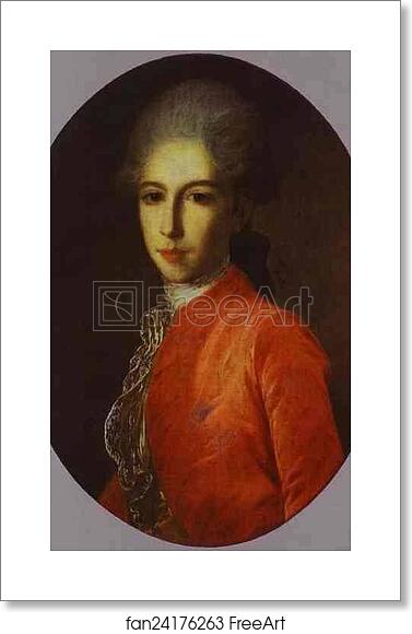 Free art print of Portrait of Prince Ivan Bariatinsky as a Youth by Fedor Rokotov