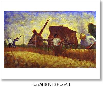 Free art print of Les Terrassiers by Georges Seurat Free art print of Les Terrassiers by Georges Seurat