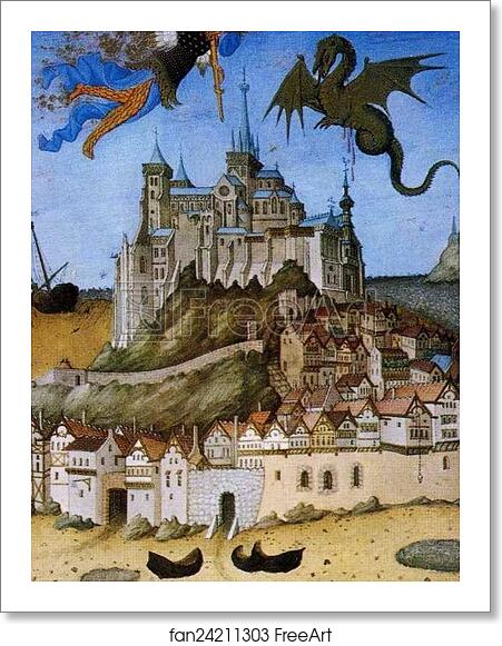 Free art print of Les tr�s riches heures du Duc de Berry. St. Michael. Detail by Limbourg Brothers Free art print of Les tr�s riches heures du Duc de Berry. St. Michael. Detail by Limbourg Brothers
