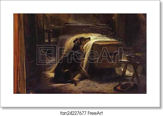 Free art print of The Old Shepherd's Chief Mourner by Sir Edwin Landseer Free art print of The Old Shepherd's Chief Mourner by Sir Edwin Landseer