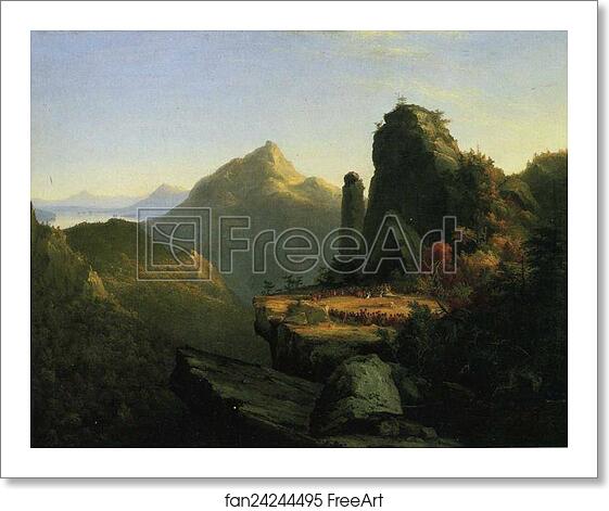 Free art print of Landscape Scene from " by Thomas Cole Free art print of Landscape Scene from " by Thomas Cole