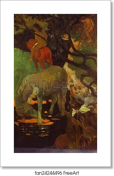Free art print of The White Horse by Paul Gauguin Free art print of The White Horse by Paul Gauguin