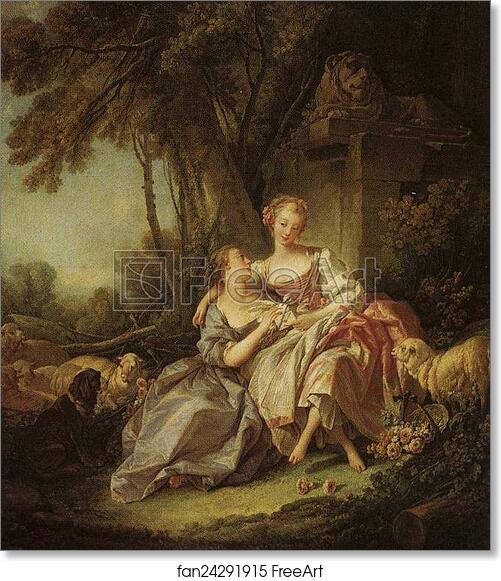 Free art print of The Love Letter by François Boucher