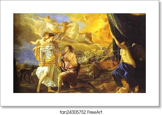 Free art print of Diana and Endymion by Nicolas Poussin