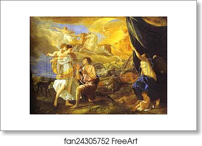 Free art print of Diana and Endymion by Nicolas Poussin