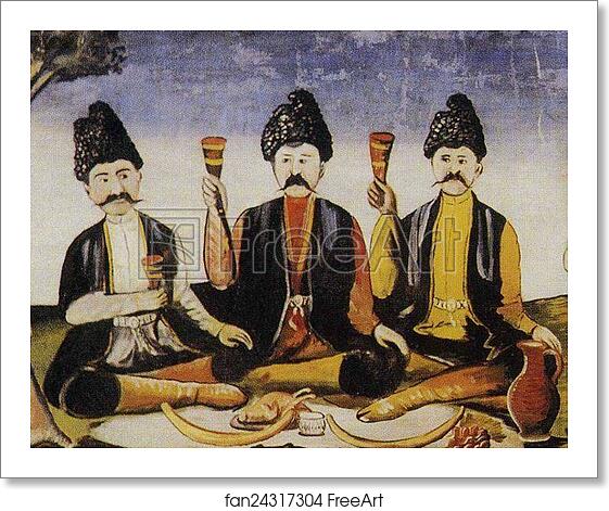 Free art print of Kakhetia Sagas. Alazan Valley. Detail by Niko Pirosmani Free art print of Kakhetia Sagas. Alazan Valley. Detail by Niko Pirosmani