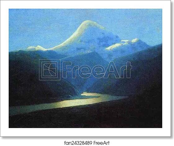Free art print of Elbrus in the Evening by Arkhip Kuinji
