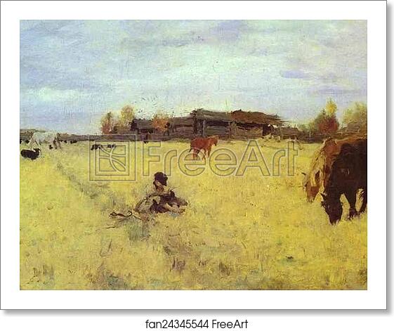 Free art print of October. Domotcanovo by Valentin Serov Free art print of October. Domotcanovo by Valentin Serov