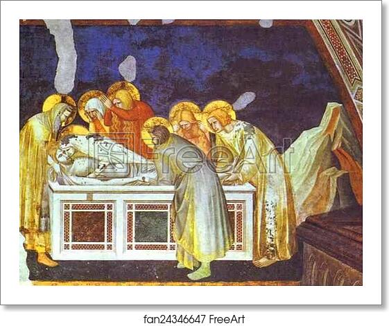 Free art print of The Entombment by Pietro Lorenzetti