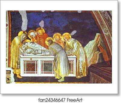 Free art print of The Entombment by Pietro Lorenzetti