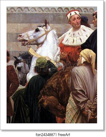 Free art print of Cimabue's Celebrated Madonna is Carried in Procession through the Streets of Florence; in front of the Madonna, and Crowned with Laurels, walks CImabue Himself, with his Pupil Giotto; behind It Arnolfo Di Lapo, Gaddo Gaddi, Andrea Tafi, Niccola Pisano, Bu by Frederick Leighton Free art print of Cimabue's Celebrated Madonna is Carried in Procession through the Streets of Florence; in front of the Madonna, and Crowned with Laurels, walks CImabue Himself, with his Pupil Giotto; behind It Arnolfo Di Lapo, Gaddo Gaddi, Andrea Tafi, Niccola Pisano, Bu by Frederick Leighton