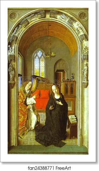 Free art print of The Annumciation by Dieric Bouts The Elder Free art print of The Annumciation by Dieric Bouts The Elder