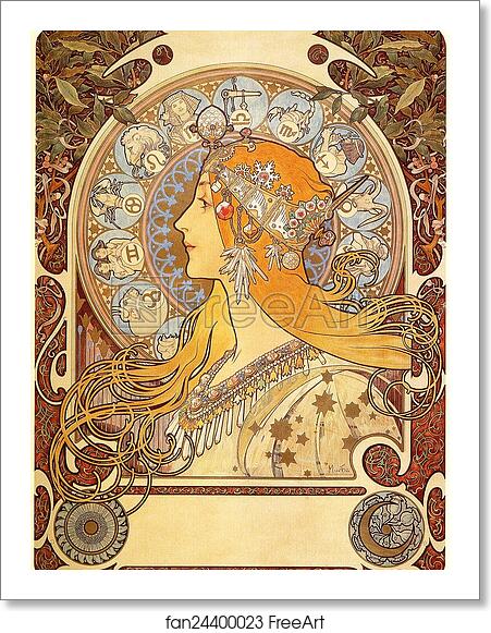 Free art print of Zodiac by Alphonse Mucha Free art print of Zodiac by Alphonse Mucha