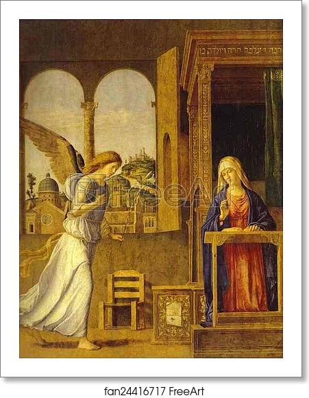 Free art print of Annunciation by Giovanni Battista Cima, Called Cima Da Conegliano Free art print of Annunciation by Giovanni Battista Cima, Called Cima Da Conegliano