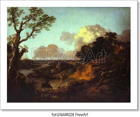 Free art print of River Landscape with Rustic Lovers by Thomas Gainsborough Free art print of River Landscape with Rustic Lovers by Thomas Gainsborough