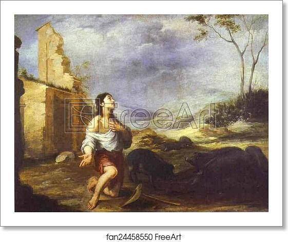 Free art print of The Prodigal Son Feeding Swine by Bartolomé Esteban Murillo Free art print of The Prodigal Son Feeding Swine by Bartolomé Esteban Murillo