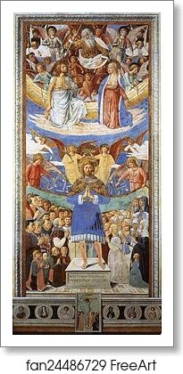Free art print of St. Sebastian Intercessor by Benozzo Gozzoli