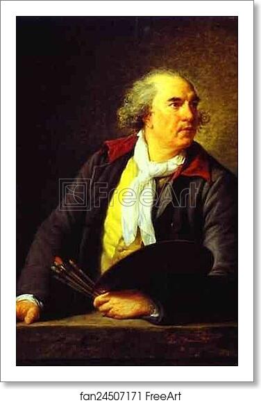 Free art print of Portrait of the Painter Hubert Robert by Louise