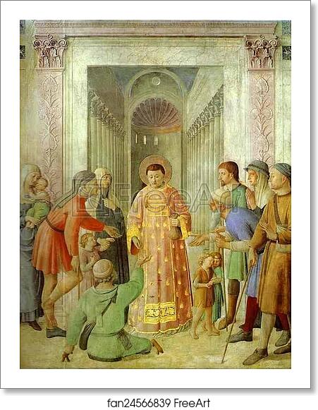 Free art print of Distributing of Alms by Fra Angelico Free art print of Distributing of Alms by Fra Angelico