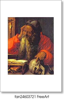 Free art print of St. Jerome by Albrecht Dürer