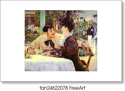 Free art print of At Père Lathuille's by Edouard Manet