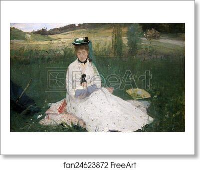 Free art print of Reading (portrait of Edna Morisot) by Berthe Morisot
