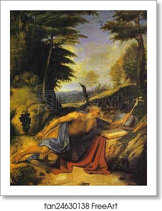 Free art print of St. Jerome in the Desert by Lorenzo Lotto
