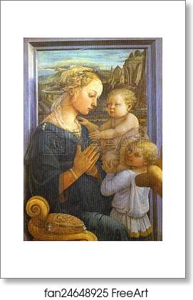 Free art print of Madonna and Child with Angels by Fra Filippo Lippi