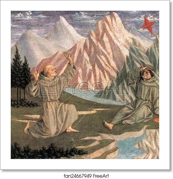 Free art print of St. Francis Receiving the Stigmata by Domenico Veneziano
